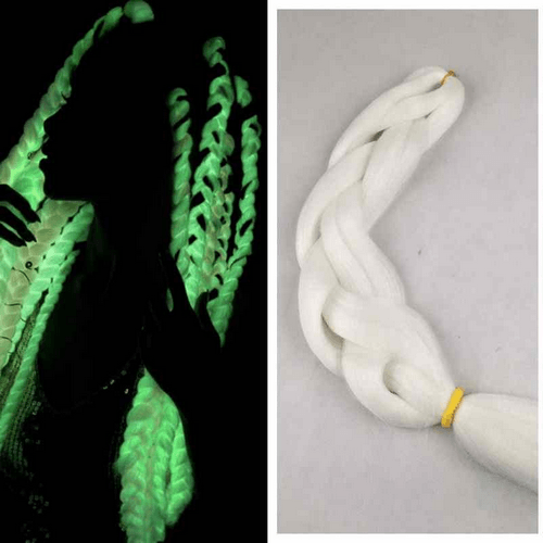 Color Braids Glow White