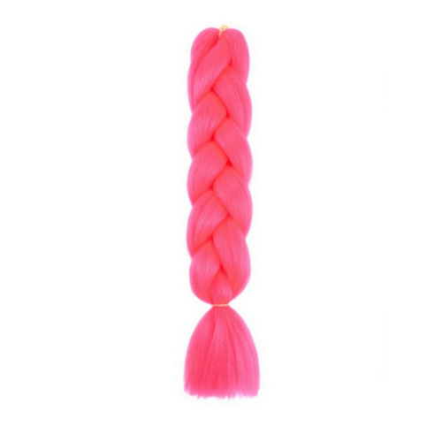 Color Braids Neon Pink